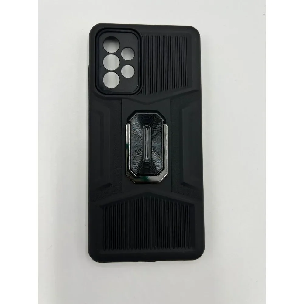 Brand New Samsung Galaxy‎ A72 Black Shockproof Phone Case With Kickstand